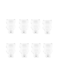 mulex® - Bubble-Gläser Cocktailgläser 500ml - Transparent 12x