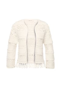 CARTOON - Strickcardigan, Fransen, 3/4-Arm, für Damen - 9074 PUMICE STONE