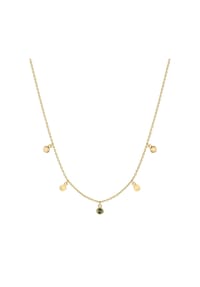 NOELANI - Damen Kette mit Anhänger, 925er Silber mit Achat - SILBER