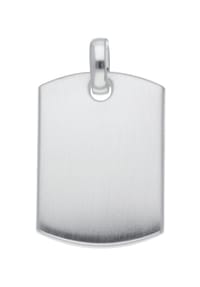 Adelia's - Damen Silber Schmuck 925 Silber Gravurplatte Anhänger - silber