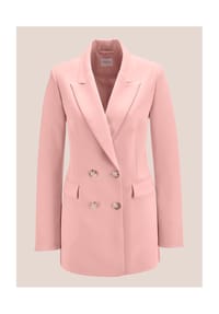 MADELEINE - Zweireihiger Longblazer mit Futter - marine