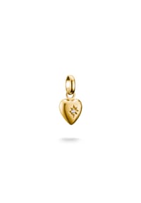Thomas Sabo - Charm-Anhänger Herz mit Stern Connect - gelbgoldfarben