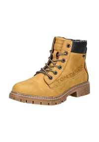 TOM TAILOR - Lederimitat/Textil Stiefelette - Camel