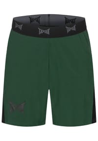 TAPOUT® - Herren Shorts normale Passform TRAINING SHORT - Black/Green