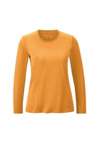 GOLDNER - Kurzgröße:  T-Shirt mit Rundhals - safran
