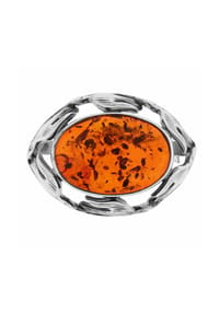 OSTSEE-SCHMUCK® - Brosche , Fischland 30x23 mm , Silber 925/000 - silber