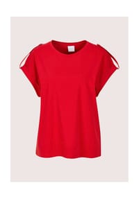 MADELEINE - Basic Shirt mit Kurzarm, lockere Form - rot