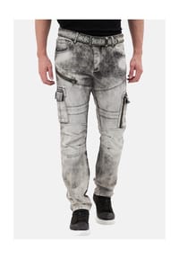 CIPO & BAXX® - Jeanshose CD679 mit Denim-Optik - ANTHRACITE