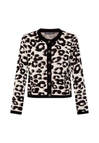 BETTY BARCLAY - Strick-Cardigan mit Jacquard - Patch Black/Beige