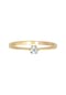 elli. DIAMONDS Ring Solitär Verlobung Diamant 0.11 Ct. 585 Gelbgold Bild 8