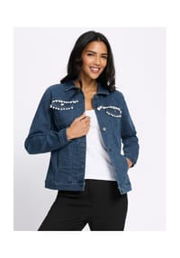 SIEH AN! - Jeans-Jacke - blue-stone-washed