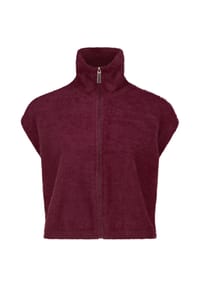 BETTY & CO - Strickweste mit Reißverschluss - Fall Burgundy