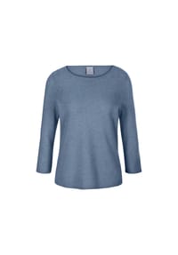 MADELEINE - Kaschmirpullover mit U-Boot-Ausschnitt - dunkeltaupe / melange
