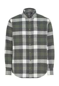 GALERIA - Flanellhemd, Langarm, Button-Down-Kragen, für Herren - ANTHRA 7 OATMEAL