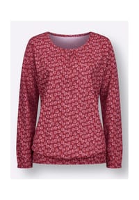 Sieh an! - Langarm-Shirt - kirsche-koralle-bedruckt