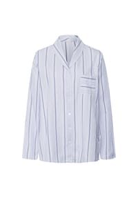 HANRO - Longsleeve Loungy Nights - powder blue stripe