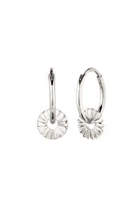elli. - Ohrringe Creole Sun Symbol Sonne 925 Sterling Silber - Gold