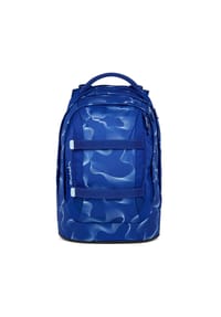 Satch PACK - Schulrucksack, Reißverschluss, Reflektor - VIBRANT BLUE