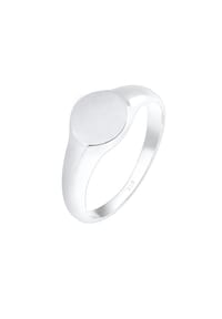 elli. - Ring Siegelring Royal Matt Geo Basic Trend 925 Silber - Gold