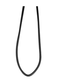Adelia's - Adelia's Unisex Edelstahl Halskette - schwarz