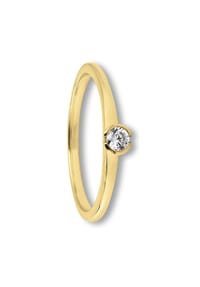 ONE ELEMENT Shine Bright Line - Zirkonia Ring aus 333 Gelbgold - gold