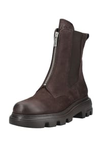 paul green - Nubukleder/Textil Stiefelette - Mocca