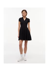 TOMMY Jeans - Shirtkleid, Split-Neck, für Damen - BDS BLACK