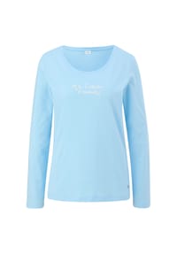 s.Oliver - Schlafanzug-Oberteil Everyday, U-Ausschnitt, für Damen - 4526 DK GREEN