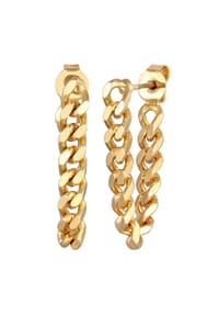 elli. - Ohrringe Panzerkette Ohrhänger Damen Farbe Gold - Silber