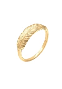 elli. - Ring Feder Flügel Boho Festival 925 Sterling Silber - Gold