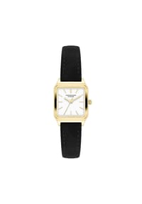 COPENHAGEN STUDIOS - Armbanduhr Mini Vintage Square Leather Watch - braun