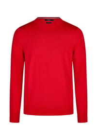 HECHTER PARIS - Pullover Basic mit dezentem Flaglabel - Schwarz