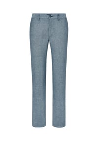 redpoint - Modern Fit Baumwoll-Leinen Chinohose HALIFAX - mud
