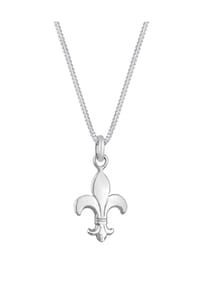 elli. - Halskette Schwertlilie Französische Lilie 925 Silber - Gold