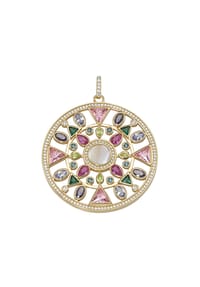 GIORGIO MARTELLO MILANO - Anhänger Mandala, Silber 925 - mehrfarbig