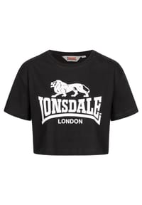 LONSDALE™ - Frauen T-Shirt Cropped GUTCH COMMON - Black/White