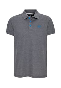 RUSTY NEAL® - Poloshirt Uni im klassischen Design - Anthrazit