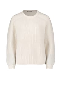 BETTY & CO - Strickpullover mit Schmuckkanten - cream