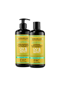 KERARGAN - UV-Schutz Shampoo & Conditioner Marula - 2x500ml - weiß