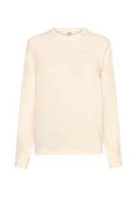 GLOBETROTTER - Langarmshirt Outdoor, Rundhals, für Damen - ANTIQUE WHITE MEL.