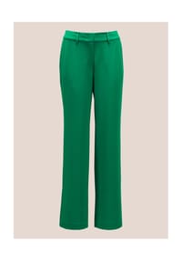 MADELEINE - Weite Stretch-Hose mit Bügelfalten - apfelgrün