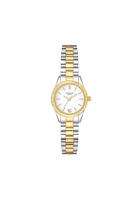 GLANZSTÜCKE MÜNCHEN - Damen Quarzuhr bicolor Edelstahl bicolor - silber/gelbgold