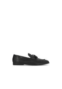 Kazar - Loafers aus Leder in Schwarz mit Clutches im klassischen Stil - Schwarz