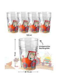 HABA - Becher Glitzerbecher - Bauernhof
