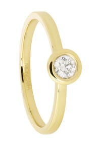 MONCARA - Damen Ring, 585er Weißgold mit 1 Diamanten zus. ca. 0,25 Karat - 2GOLD