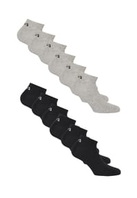 FILA - Socken Basic 12er-Pack im klassischen Design - Black