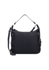TOM TAILOR CAIA - Henkeltasche, Kunstleder, Reißverschlusstaschen, für Damen - 60 BLACK