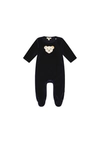 Steiff Baby Strampler - Body, Baumwolle, Bär, Logo, Druckknöpfe, langarm, einfarbig Bild 1