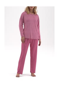 TOM TAILOR - Schlafanzug, Baumwolle, für Damen - 427 RED-MITTEL