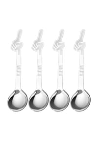 BIALETTI - Espressolöffel-Set 4-tlg. Omino, Edelstahl, Silber - Silber